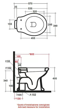 IMPERO - Floor mounted Vitreous China toilet by Olympia Ceramica - view 3